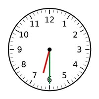 時鐘 06:30