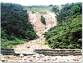 人工渠道將土石流排出