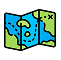 Disaster Prevention Map Icon